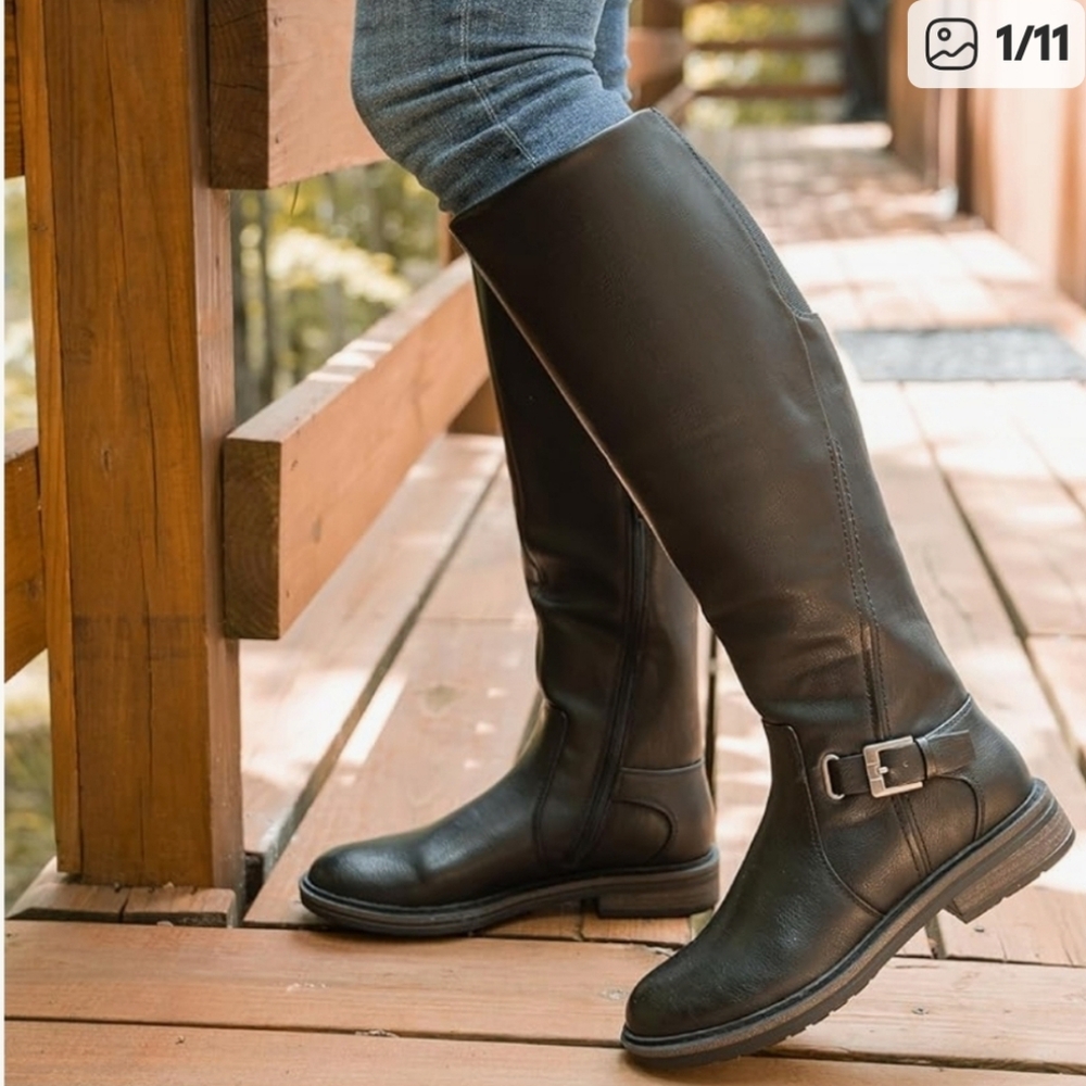 Baretraps Autum High Riding Boots Brown Sz 6.5